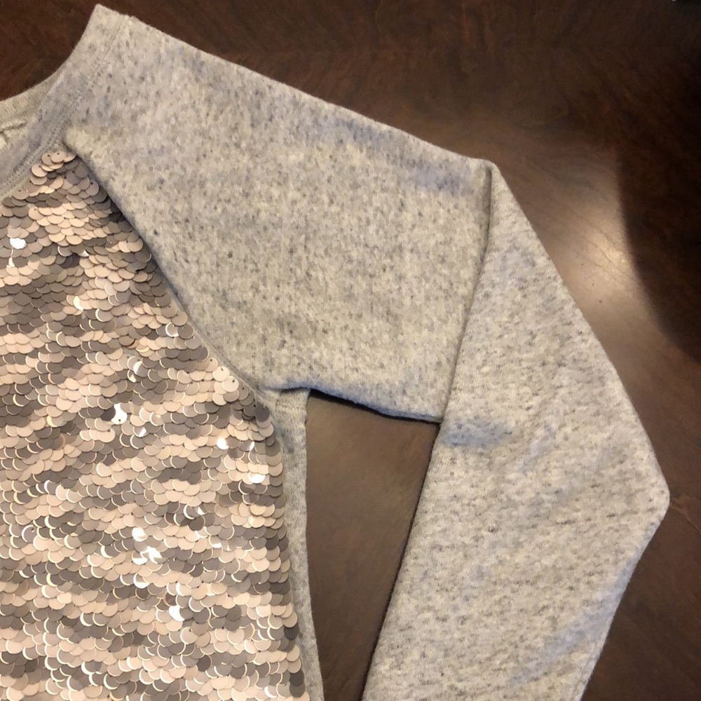 Sequin Front Sweatshirt by Express - Picture 4 of 16